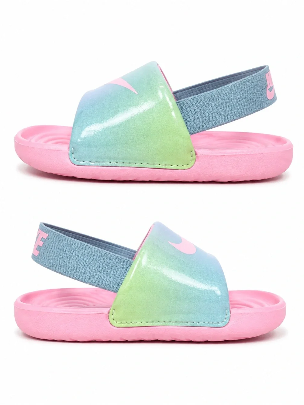 Nike Toddler Slide Sandals Pink Pastel Slingback Size 5C
